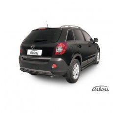 Защита заднего бампера Arbori d57 черная для Opel Antara (2006-2011) № AFZDAOPAN10B
